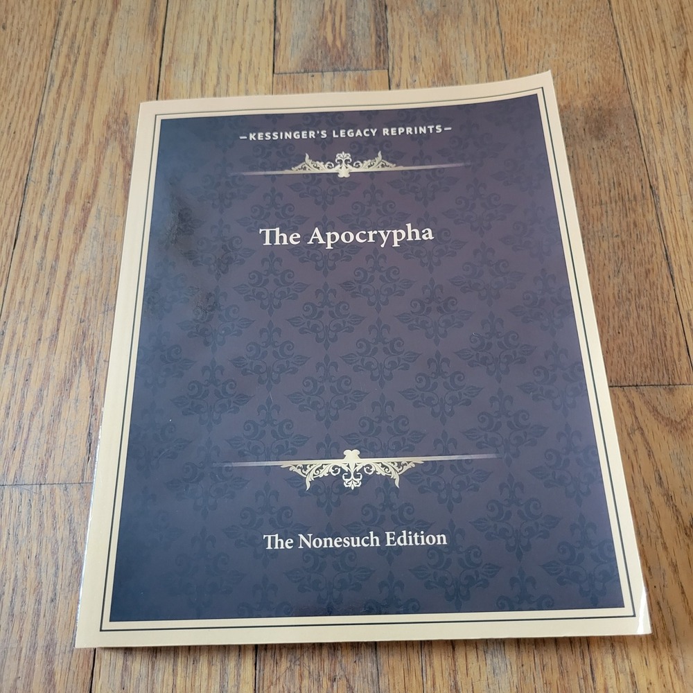 Kessinger The Apocrypha Book Nonesuch Edition 1611 Bible Paperback Decor Study